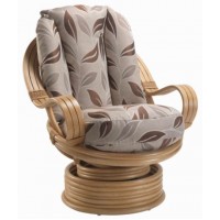 DE Dirdam Light Oak Swivel Chair + Cushion